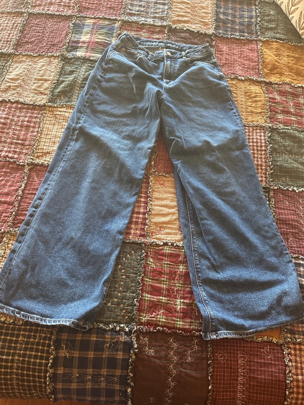 American Eagle Curvy Super High-Rise Baggy Wide Leg Jeans